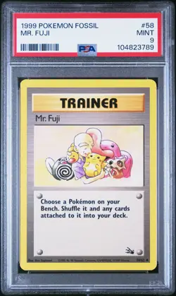 1999 Pokemon Fossil #58 Mr. Fuji PSA 9 - Image 1