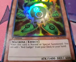 Green Gadget LCYW-EN039 Ultra Rare 1st Edition Yugioh - Image 4