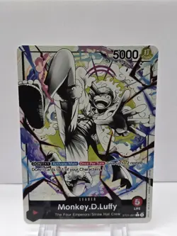 One Piece Monkey D Luffy Starter Deck EX Gear 5 ST21-001 English Leader Parallel - Image 1
