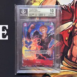 One Piece Sanji OP01-013 Romance Dawn Alt Art BGS 10 - Image 1