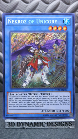 | Yugioh Nekroz of Unicore THSF-EN016 1st Edition Secret Rare NM 🔥 | - Image 1