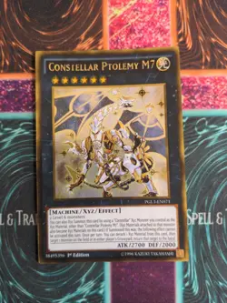Yu-Gi-Oh! Constellar Ptolemy M7 PGL3-EN071 1st Edition Gold Rare NM c3/ - Image 1