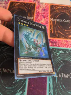 Yu-Gi-Oh! Diamond Dire Wolf CT10-EN012 Limited Super Rare NM - Image 2
