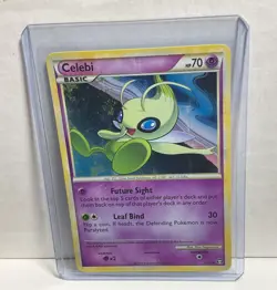 Celebi 3/102 HGSS Triumphant Holo Rare Pokemon Card - Image 1