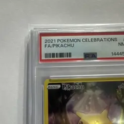 2021 Pokemon Celebrations Pikachu Holo #005/025 PSA 8 - Image 2