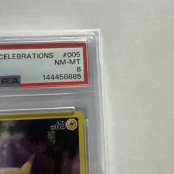2021 Pokemon Celebrations Pikachu Holo #005/025 PSA 8 - Image 3