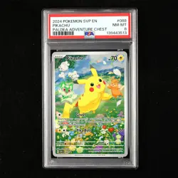 PSA 8 NM-MT 2024 Pokemon ENG Pikachu G SVP EN 088 Promo - Image 1