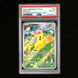 PSA 8 NM-MT 2024 Pokemon ENG Pikachu G SVP EN 088 Promo - Image 2