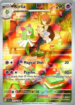 Pokemon TCG Scarlet and Violet Base Set holo Kirlia 212/198! NM (SKU 1-5) - Image 1