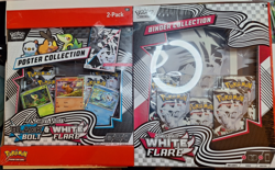 Pokemon TCG: Scarlet & Violet-White Flare Binder Collection and Unova Poster - Image 1