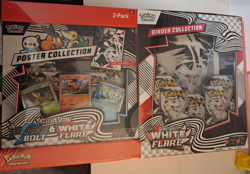 Pokemon TCG: Scarlet & Violet-White Flare Binder Collection and Unova Poster - Image 2