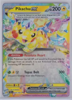 2024 Surging Sparks Pikachu Ex Double Rare #057 - Image 1