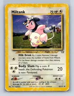 MILTANK 41/111 UC NEO GENESIS POKEMON UNLIMITED HP - Image 1