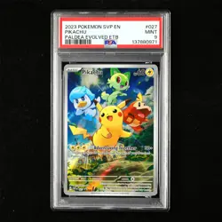 PSA 9 MINT 2023 Pokemon ENG Pikachu G SVP EN 027 Promo(1) - Image 1