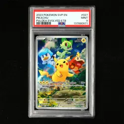 PSA 9 MINT 2023 Pokemon ENG Pikachu G SVP EN 027 Promo(1) - Image 2