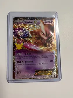 Pokemon TCG Mewtwo EX Celebrations Collection 54/99 Holo Ultra Rare - Image 1