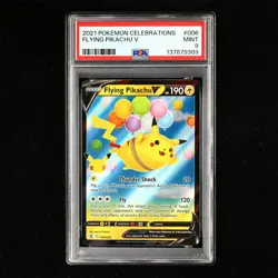 PSA 9 MINT 2021 Pokemon ENG Flying Pikachu V E 006/025 - Image 2
