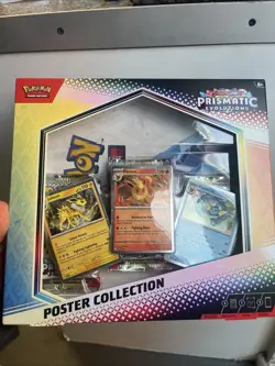 Pokemon TCG Prismatic Evolutions Poster Collection Rare Factory Sealed - Image 1
