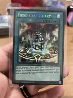 Fiend's Sanctuary LCKC-EN030 Unlimited Secret Rare NM +Bonus FREE SHIPPING! - Image 1