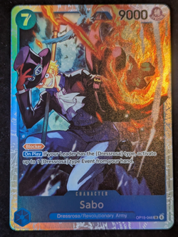 One Piece TCG Sabo OP15-046 SR OP15 Foil English Adventure On Kami's Island - Image 1