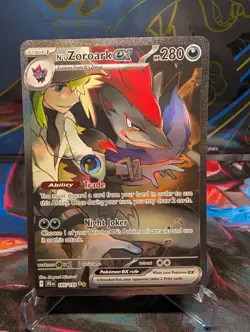 Pokemon TCG N's Zoroark EX Journey Together 185/159 SIR ENGLISH NM - Image 1