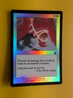 Muzzle Enchant creature Mercadian Masques. FOIL. Magic the Gathering Card. - Image 2