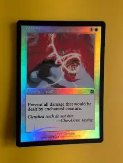 Muzzle Enchant creature Mercadian Masques. FOIL. Magic the Gathering Card. - Image 3