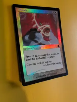 Muzzle Enchant creature Mercadian Masques. FOIL. Magic the Gathering Card. - Image 5