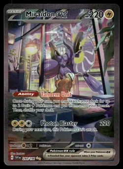 Pokemon Cards Miraidon ex 244/198 Scarlet & Violet Special Illustration Rare NM - Image 1