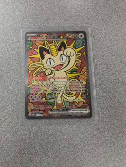 Meowth Ex 121/88 Full Art Pokemon Perfect Order Card Mint Condition - Image 1