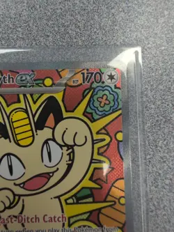 Meowth Ex 121/88 Full Art Pokemon Perfect Order Card Mint Condition - Image 5