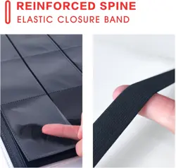 9-Pocket Card Album Holds 360 Sports/Game Cards Side-Loading Durable Binder - Image 3