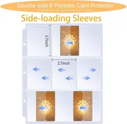 9-Pocket Card Album Holds 360 Sports/Game Cards Side-Loading Durable Binder - Image 4