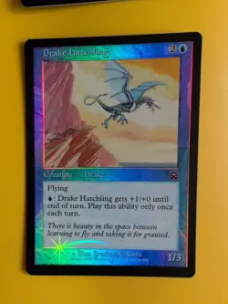 Drake Hatchling x2 Drake Mercadian Masques. FOIL. Magic the Gathering Card. - Image 3