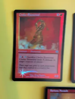 Cinder Elemental x2 & Furious Assualt Mercadian Masques. FOIL. MTG 3 Card. - Image 5