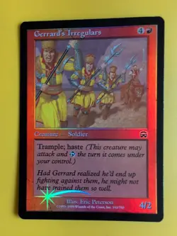 Gerrard's Irregulars x3. Mercadian Masques. FOIL. Magic the Gathering Card. - Image 4
