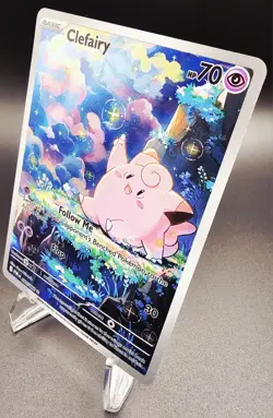Pokemon Clefairy 094/088 Full Art Holo Rare Basic Fairy Card 70 HP 2026 - Image 2