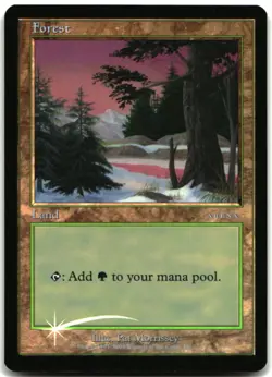MTG Forest (2001 Ice Age) FOIL P Arena Promos LP - Image 1