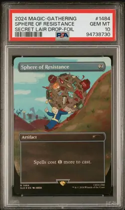 2024 MAGIC THE GATHERING SECRET LAIR DROP FOIL #1484 SPHERE OF RESISTANCE PSA 10 - Image 1