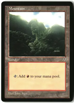 MTG Mountain (Green) L Mirage NM - Image 1