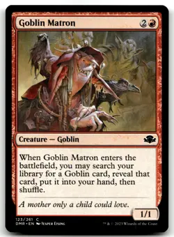 MTG Goblin Matron C Dominaria Remastered 123 LP - Image 1