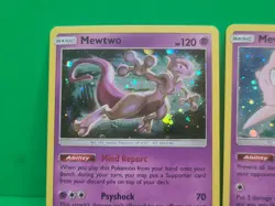 Pokemon Holo Rares Lot Legendary Mew SM215 And Mewtwo SM214 NM-MINT Condition - Image 3