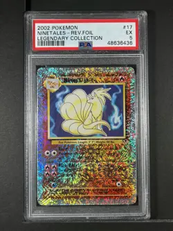 Ninetales Reverse Foil #17 2002 Pokemon Legendary Collection PSA 5 250001 - Image 1