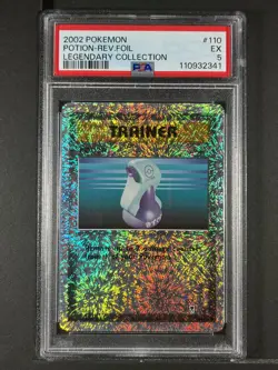 Potion Reverse Foil #110 2002 Pokemon Legendary Collection PSA 5 250001 - Image 1