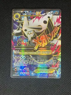 Pokemon M Aggron EX Ultra Rare Full Art 154/160 XY Primal Clash /fast shipping - Image 1