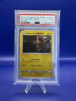 2019 POKEMON SM BLACK STAR PROMO #SM190 DET.PIKACHU-HOLO PROMO PSA 9 - Image 3