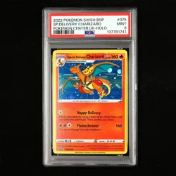 PSA 9 MINT 2022 Pokemon ENG Special Delivery Charizard D SWSH075 Promo - Image 2