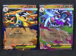 Pokemon TCG Mega Charizard ex X MEP 029 and Y MEP 030 Black Star Promo Bundle - Image 1