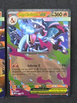 Pokemon TCG Mega Charizard ex X MEP 029 and Y MEP 030 Black Star Promo Bundle - Image 3