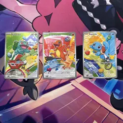 Pokemon TCG: First Partner Illustration Collection Series 1 Kanto GEN 1 Starters - Image 1